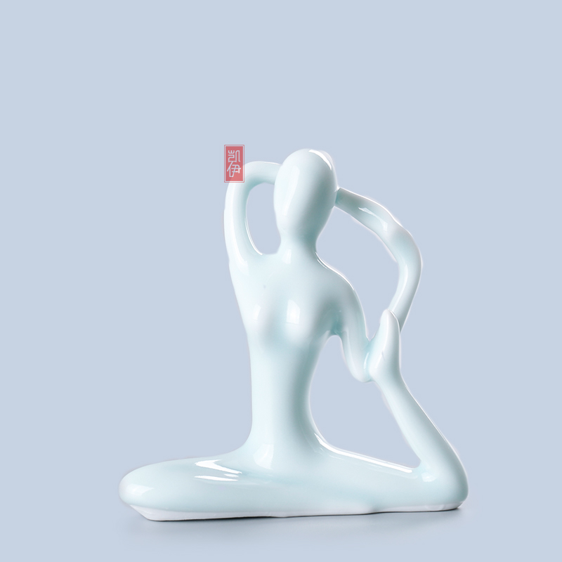 Kate tea celadon yoga furnishing articles tea accessories porcelain ceramic art handicrafts culture