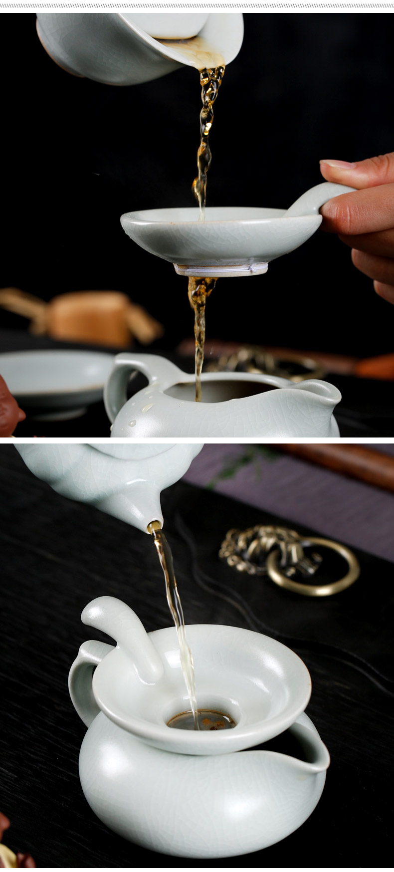 Kate your up) filter tea kungfu tea set leak jingdezhen ceramic filter mesh with parts
