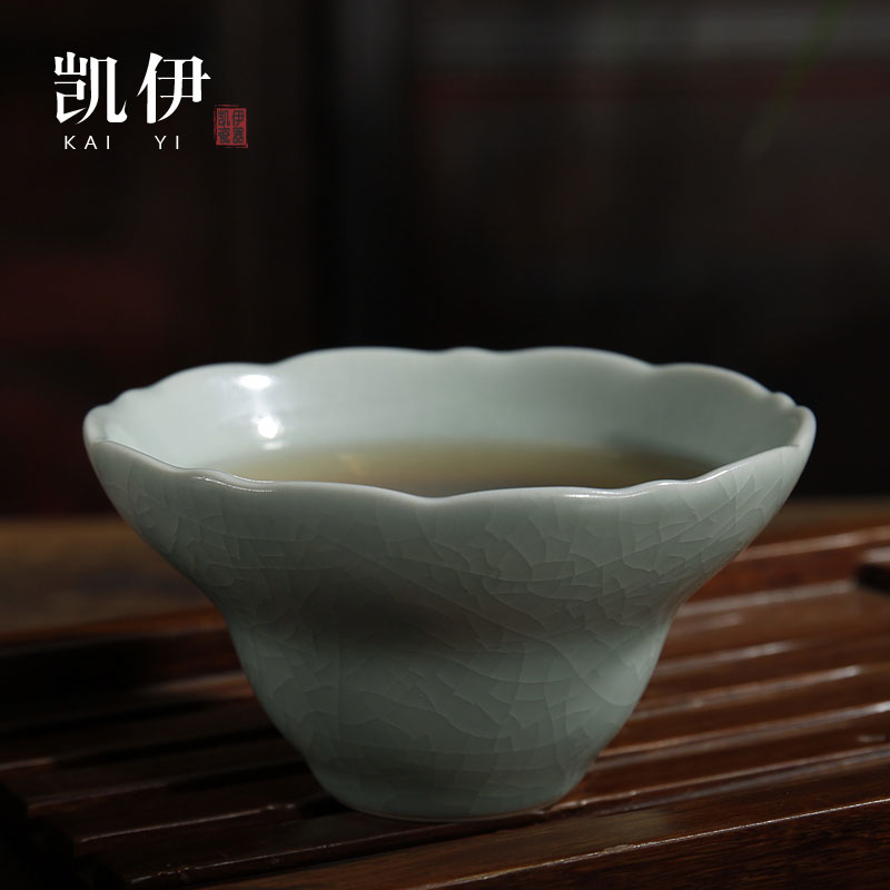 Kate your up flower cup tea cups sample tea cup single CPU kung fu tea set your porcelain pieces of glass ceramic cup