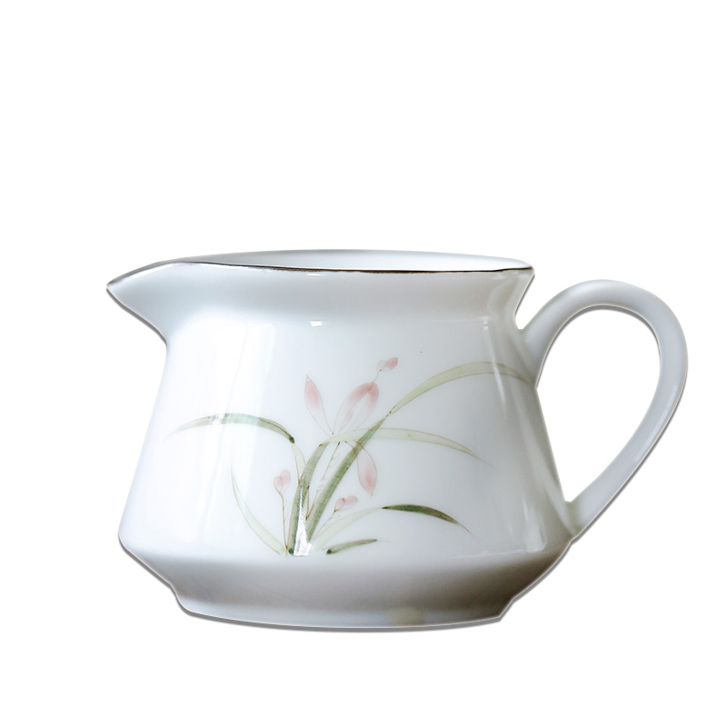 Kate dehua white porcelain ceramic fair keller) big tea fair cup sea kung fu tea tea accessories points