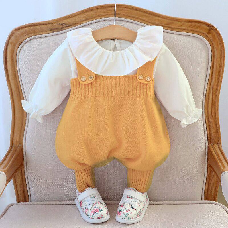 Female Baby Spring Autumn Clothing Online Red Suit 0 Baby Clothes Yanist 1 Year Old Princess Children's Clothes 2 Baby Cuddling Bag Pants 3