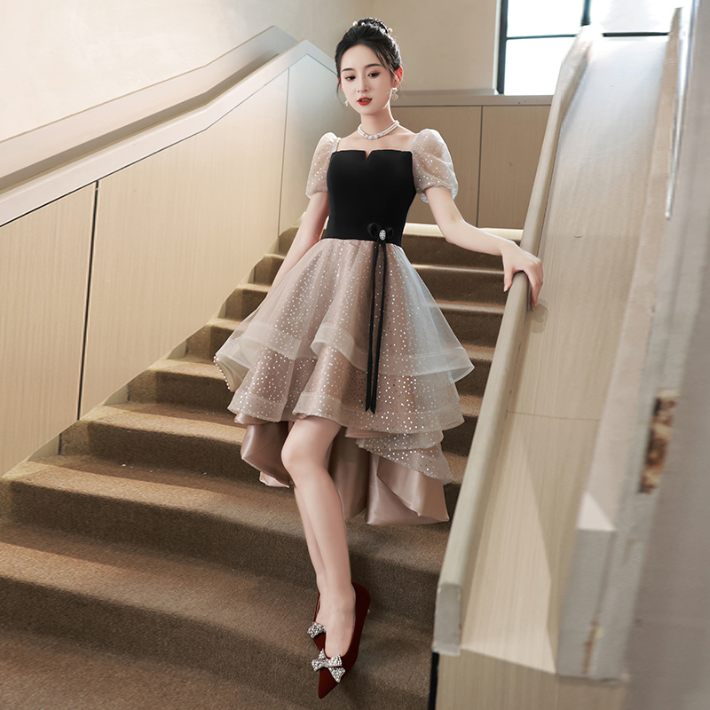 Evening Dress for Women, Light Luxury and High-End Feel, 2026 New Style, Banquet, Birthday, Coming-Of-Age Ceremony, French Hepburn Style, Black Dress