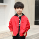 Jacket 2018 Autumn / Winter Outfits New Clip trẻ em bông Medium Big Kids Jacket Quần áo Boys Fat Boy bóng chày ăn mặc trẻ em ẩm dày.