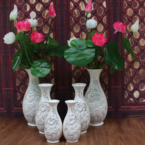 Buddhist supplies Buddha Hall vase front Buddha for vase tracing gold lotus flower water bottle for Buddha vase lotus vase