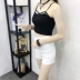 Mùa hè 2019 retro màu rắn co giãn cao eo thon quần nóng siêu mỏng quần short giản dị quần thủy triều - Quần short quần sooc nữ đẹp Quần short