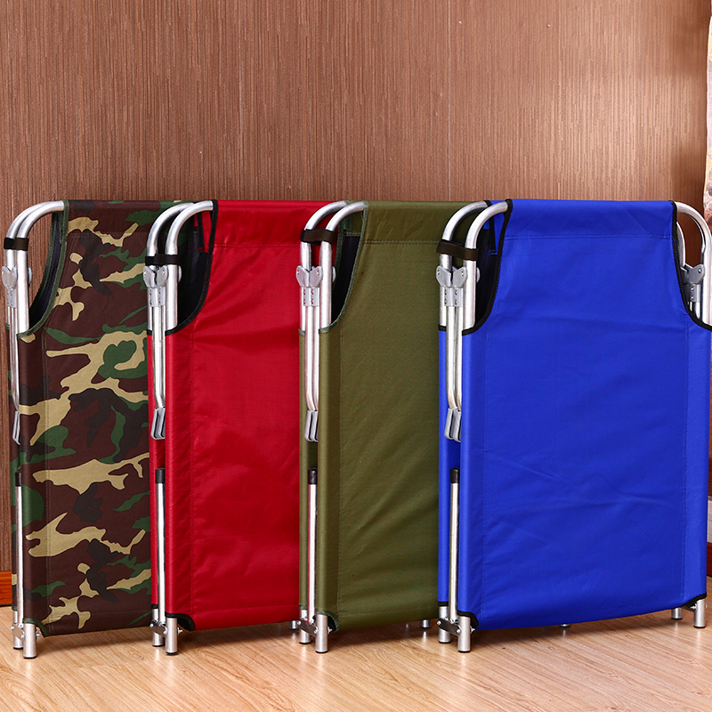 Reinforced folding bed single bed lunch bed lunch bed beach bed canvas bed camp bed simple escort bed