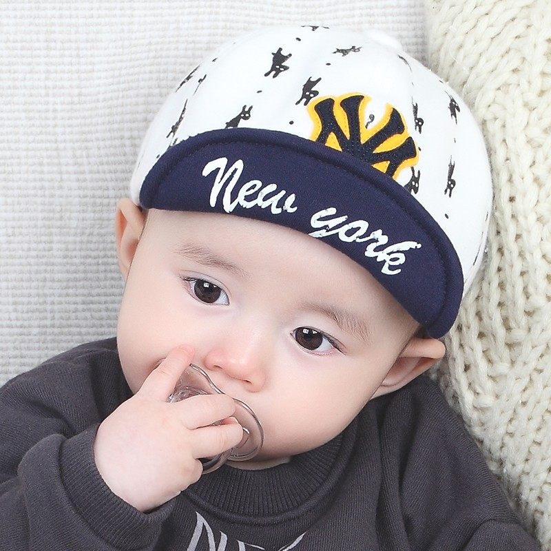 Baby hat Spring and autumn Korean version of the baby girl duck tongue hat boy summer infant child sunscreen baseball cap
