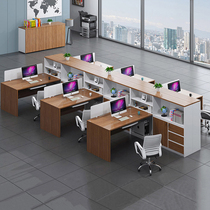Staff desk combination office furniture finance office table and chair screen desk single double simple modern