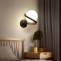 Nordic wall lamp simple modern led warm bedroom bedside lamp creative personality Magic Bean living room background wall wall lamp