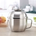 Đức bát inox 304 hộ gia đình ăn liền bát có nắp thức ăn nhanh cốc sinh viên người lớn ăn bát ăn trưa hộp cơm lớn - Hộp cơm điện sưởi ấm