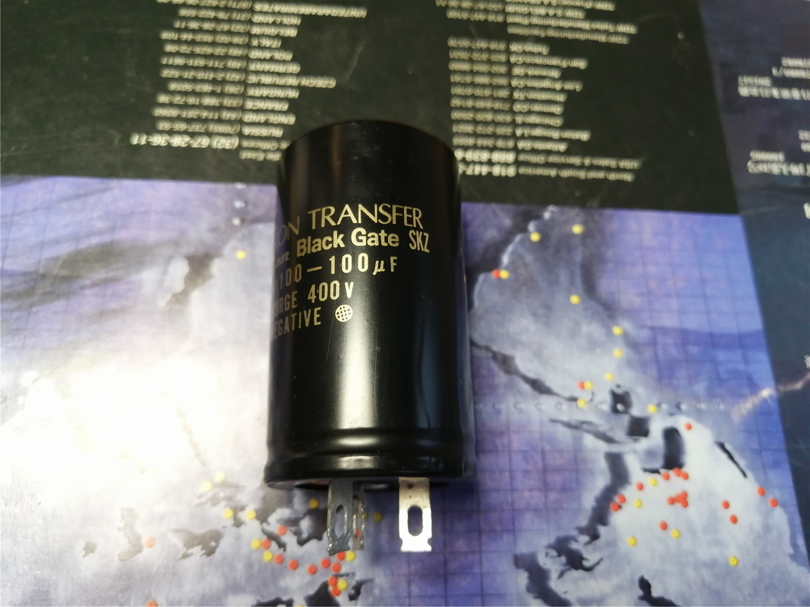Second-hand BG Black Wolverine BLACKGATE SKZ Double 100 100uF 350V gallbladder high-pressure filtering capacitor