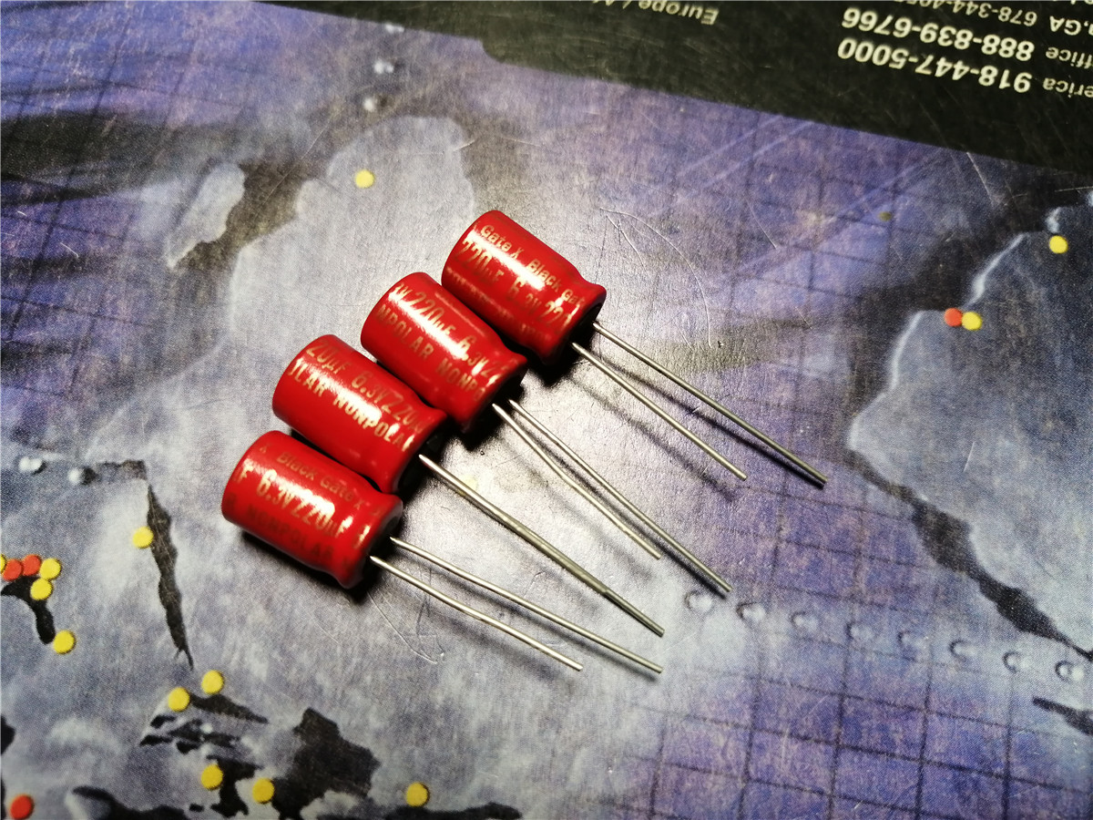 BG Black King Kong BLACKGATE NX Red Promise 220UF 6 3V fever cathode capacitor pair price
