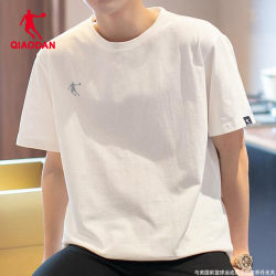 Jordan Short -sleeved T -shirt Men's Summer Summer and breathable men's half -sleeved official flagship store white top men's sportswear