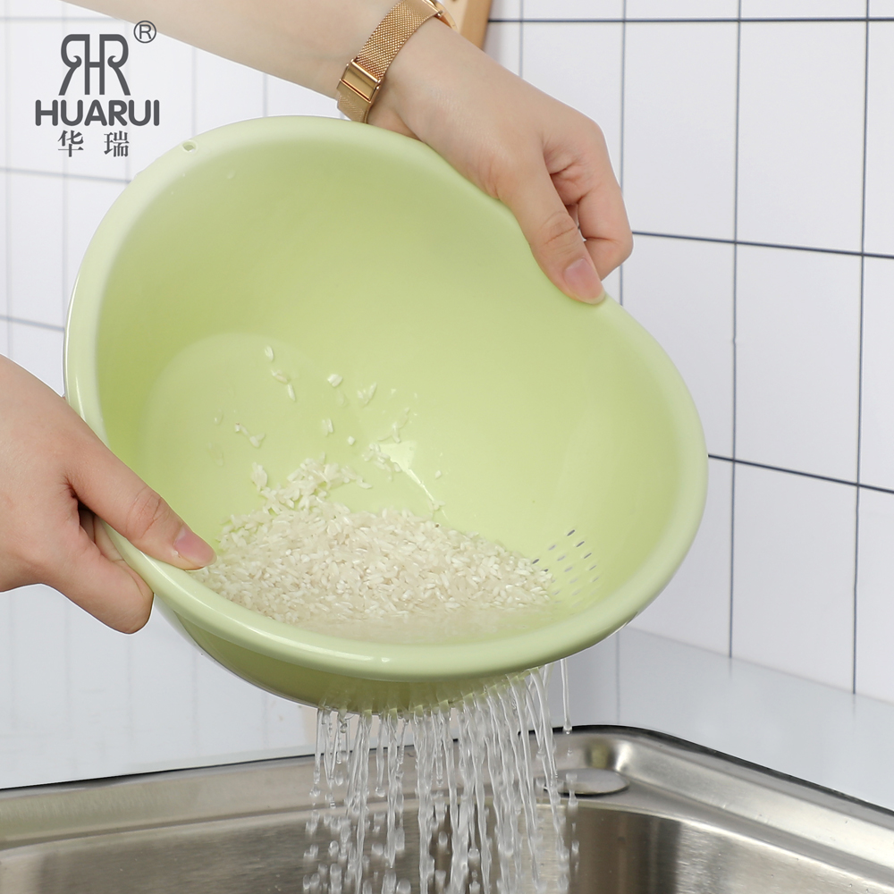 Creative Plastic Kitchen Wash Rice Wash Rice Basket Wash Rice Basket Fruits Water Filtration Basket Naughty Sieve