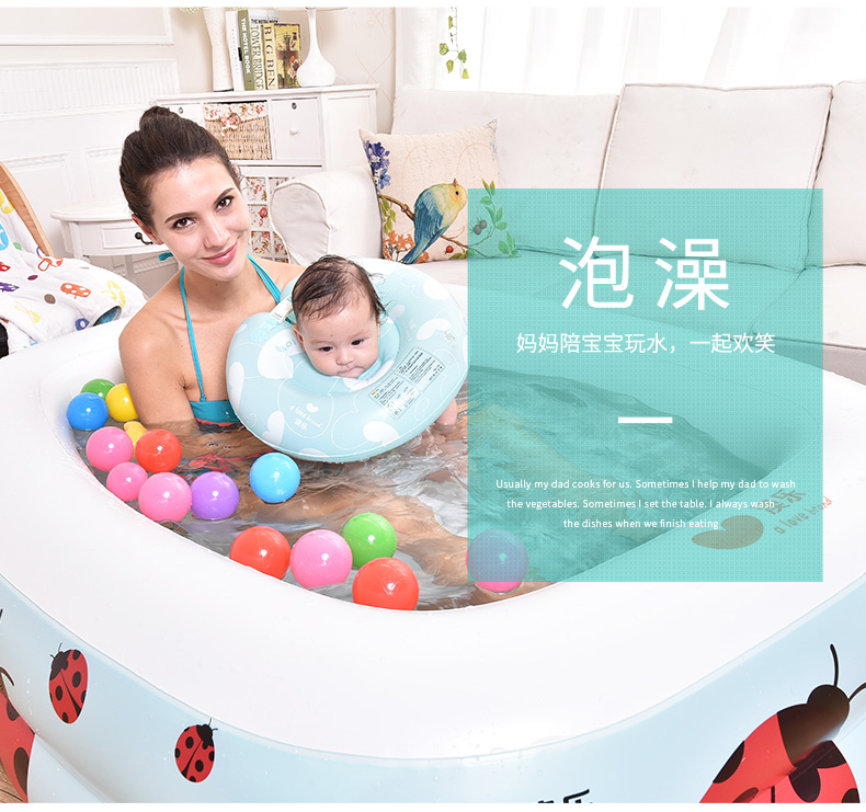 Úc le bé hồ bơi thùng trẻ sơ sinh con bé inflatable sóng đại dương bóng hồ bơi trong nhà chơi nước 1 tuổi đồ chơi phao hồ bơi