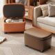 Stool, household low stool storage box, storage stool, leather pier, living room, small pier, coffee table, bench, doorway, shoe changing stool, bed sheet, trolley