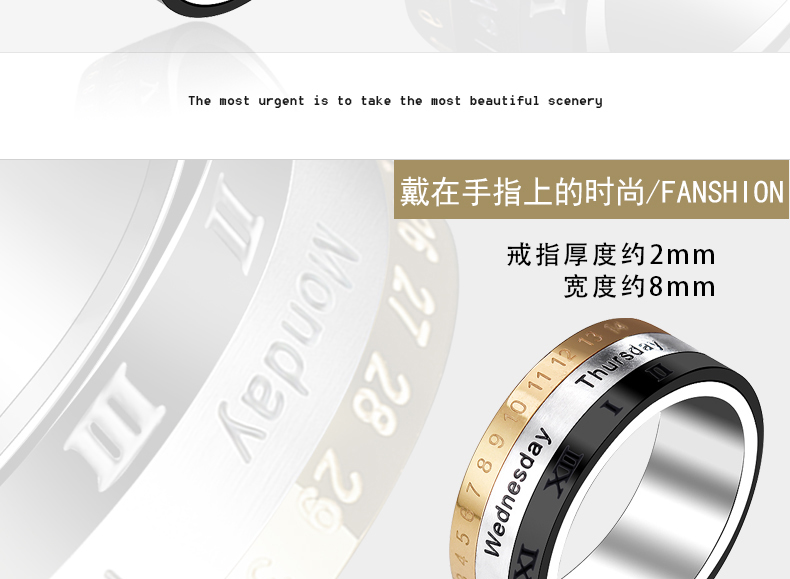Bague homme      en Acier au titane - Ref 3087354 Image 13
