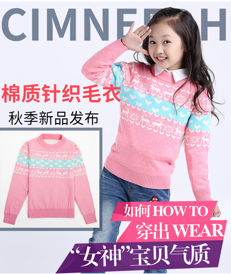 Pull fille à manche longue - Ref 2105945 Image 9
