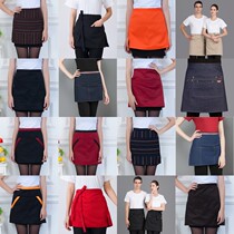 Hotel waiter half-length apron for men and women Short half apron Western restaurant Cafe half waist Chef Apron