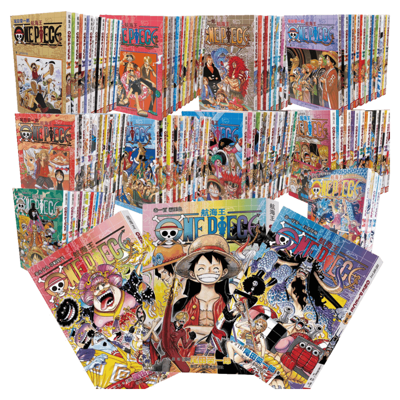 One Piece Полная коллекция [Опционально] Комикс-буки тома 1-101 Полная коллекция комиксов Коллекция Edition Eiichiro Oda, Король Пиратов Луфи ONE PIECE популярный японский молодежный увлеченный аниме-роман подлинная книга