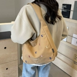 Вместительная и большая сумка через плечо, универсальная сумка на одно плечо, шоппер, подходит для студента