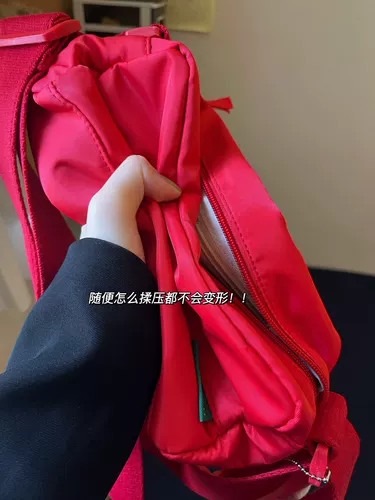 Красная японская брендовая подушка для отдыха, сумка через плечо, сумка на одно плечо