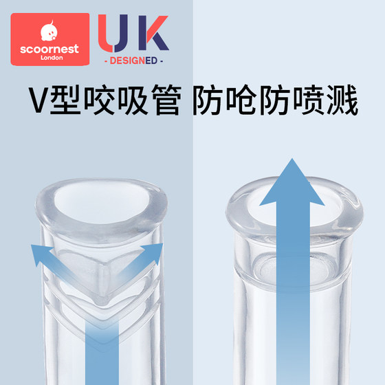 Kechao PPSU baby straw learning drink cup duckbill cup drinking water cup more than 6 months direct drinking baby bottle