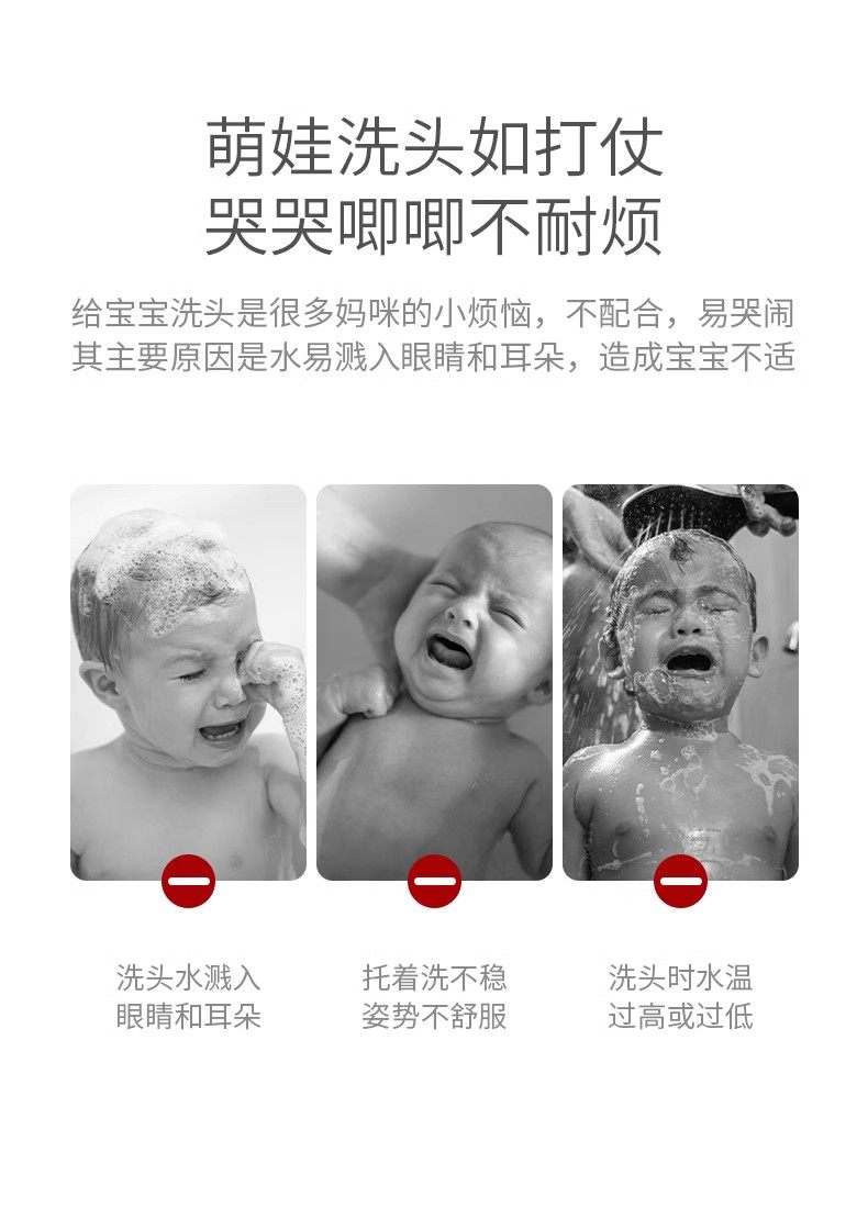 Козырек для купания 宝宝洗头神器儿童挡水帽婴儿洗头发防水护耳小孩洗澡浴帽洗发帽子 Scoornest