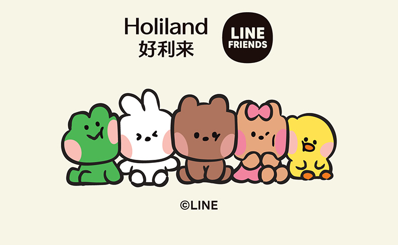 【中国直邮】 好利来×LINE FRIENDS联名款  迷你连萌  糕点 夹心零食礼盒  6枚/盒