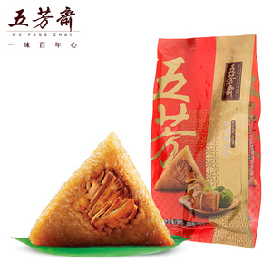 【五芳斋】蛋黄鲜肉豆沙3味6粽600g