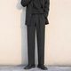 Черные штаны, свободный прямой крой