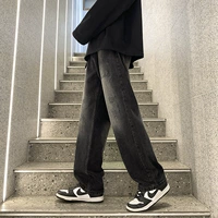 1011 Черный серый (обычная талия)