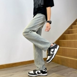 Летние универсальные штаны, джинсы, свободный прямой крой, коллекция 2023, в американском стиле