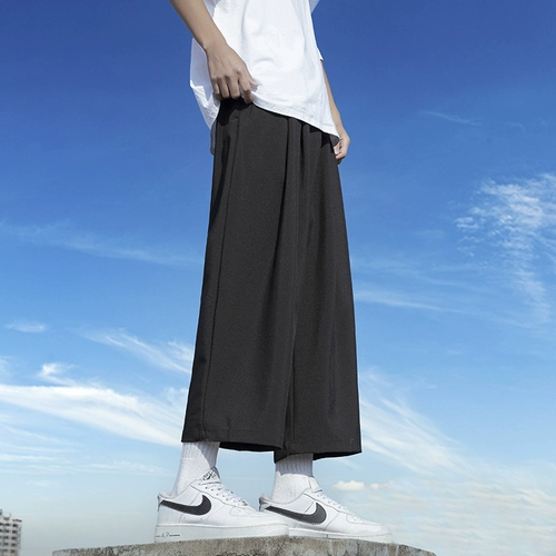 Весенние мужские штаны для отдыха для школьников, тренд сезона, оверсайз, свободный крой