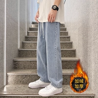 Синий, флисовый, эластичная талия