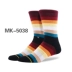 MEIKAN màu thể thao nam châu Âu và Mỹ đường ống dài vớ thủy triều jacquard ván trượt cotton bóng rổ vớ ưu tú tất adidas Vớ thể thao