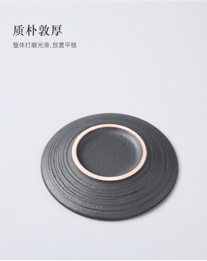 Three thousand creative ceramic cup mat cup tea village die heat insulation pads thick clay POTS as household kung fu tea accessories ironing