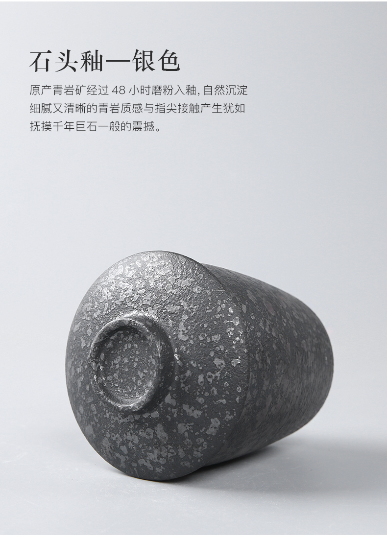 Three thousand vintage tea village coarse pottery ceramic tea caddy fixings warehouse small manual sealing as cans household pu - erh tea storage tanks