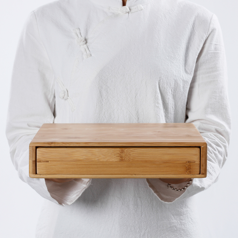 Three thousand tea kungfu tea set accessories bamboo tea box of the tea taking tea tray caddy fixings box the drawer