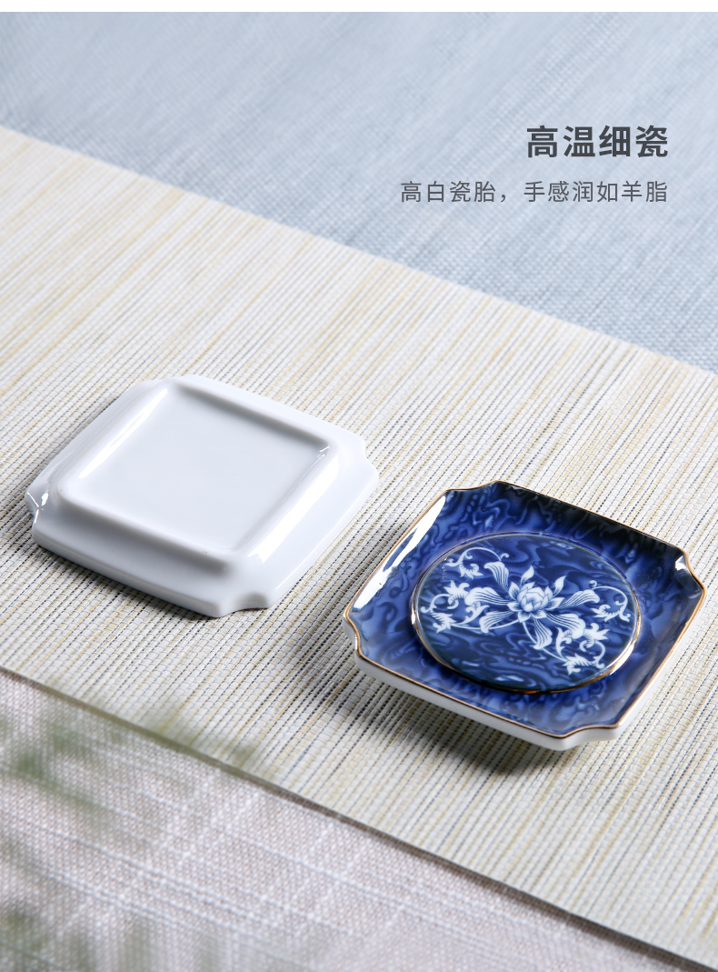 Three thousand Japanese tea village coasters insulation pad household cup holder antiskid mat pot pad table mat ceramic bowl