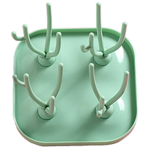 Lingshi baby bottle storage rack drying and draining rack dust-proof pacifier rack bottle drying rack