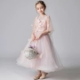 Trẻ em công chúa ăn mặc cô gái mô hình sàn catwalk hồng fluffy cô bé sinh nhật nước ngoài trang phục piano - Váy trẻ em váy dự tiệc trẻ em cao cấp