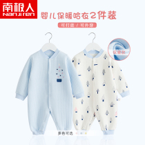 Baby jumpsuit autumn and winter cotton warm cotton jacket baby thick winter pajamas newborn baby clothes