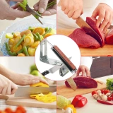 HOOMIN Home Kitchen Knife Sharpener Table Leather