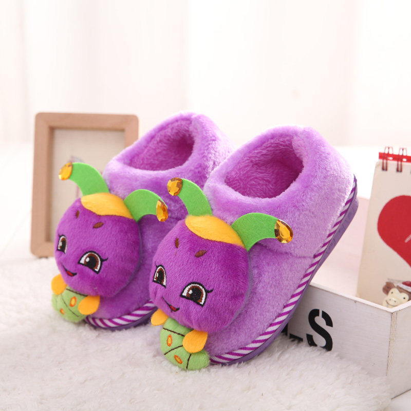 Pantoufles enfants en autre pour hiver - semelle caoutchouc - Ref 1004053 Image 8