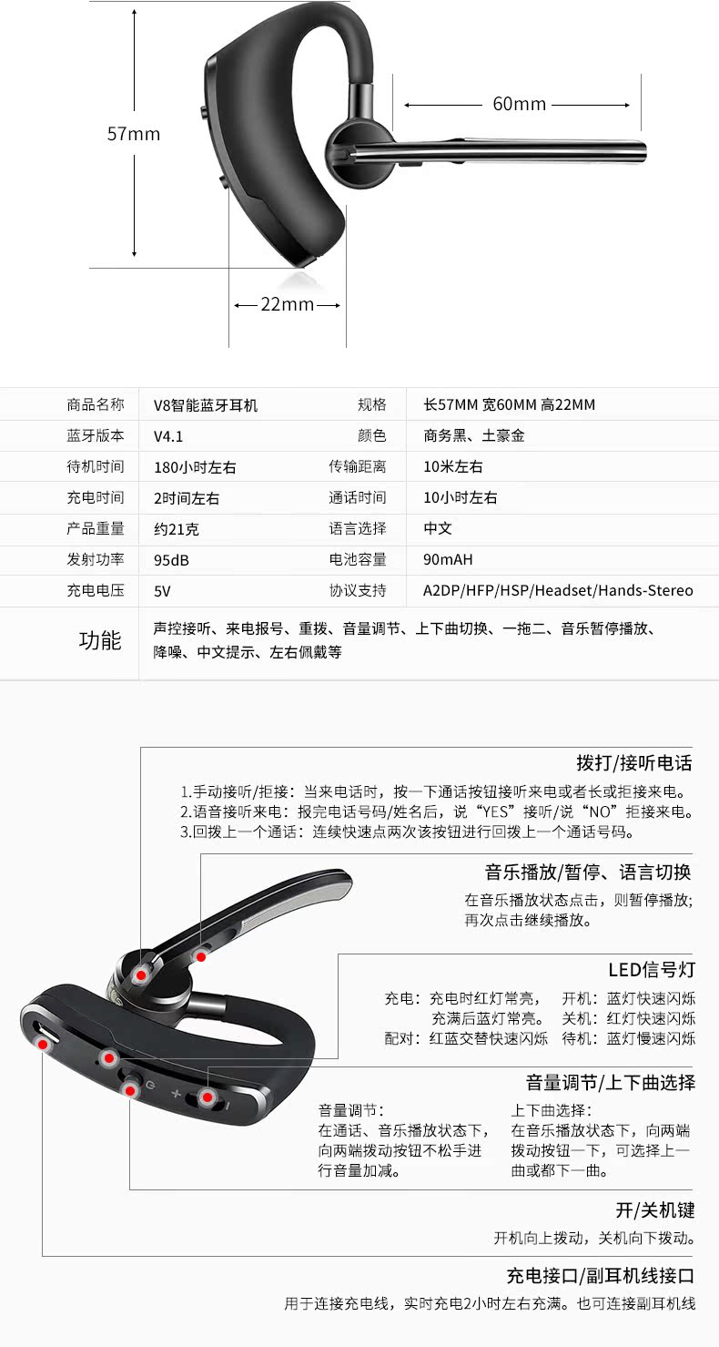 Casque bluetooth COEUR DE DISTRICT fonction appel - Ref 3380197 Image 25