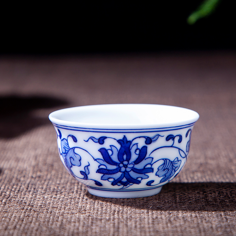 Red leaves 8 head kung fu hand - made ceramic tea sets jingdezhen porcelain teacup area have a gift