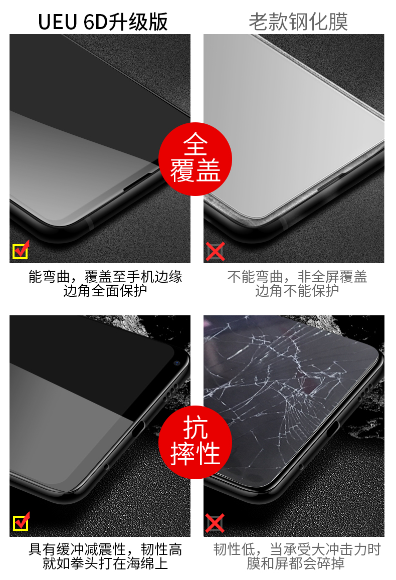 小米mix2S钢化膜mix2水凝膜8se全屏覆盖6X手
