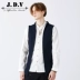 JDV nam mùa xuân và mùa thu của nam giới Nhật Bản casual retro nam dệt kim vest nam vest SKW7600NVY Dệt kim Vest