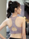 Sports shock-proof training fitness bra underwear beauty vest style women's high-intensity running gathered shock-proof anti-sagging